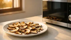 Cómo secar setas en el microondas en menos de 2 horas y que queden crujientes