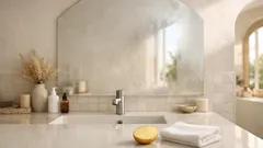 El truco de la patata para limpiar cristales y que el espejo tarde más en empañarse