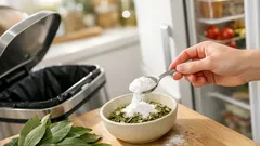 El truco del laurel con bicarbonato para quitar malos olores en la basura, la nevera y el baño