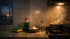 Cómo quitar manchas de grasa en la pared de la cocina sin estropear la pintura