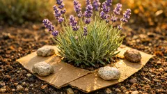 Cómo proteger la lavanda en invierno con cartón y evitar que se pudra por humedad