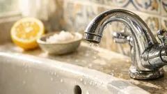 El truco del limón y la sal gorda para quitar la cal del baño sin vinagre